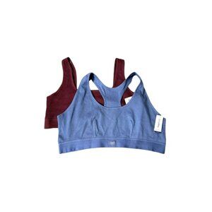 Gap Body Bralette Womens XL  Set of 2 Cotton Rib Lounge Athleisure Comfy